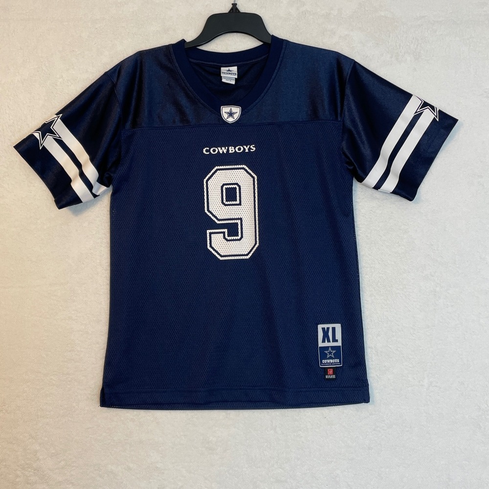 Dallas Cowboys Tony Romo #9 Authentic NFL Jersey Youth XL Blue White